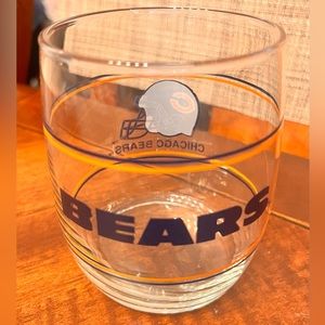 Vintage Chicago Bears Football cocktail glass